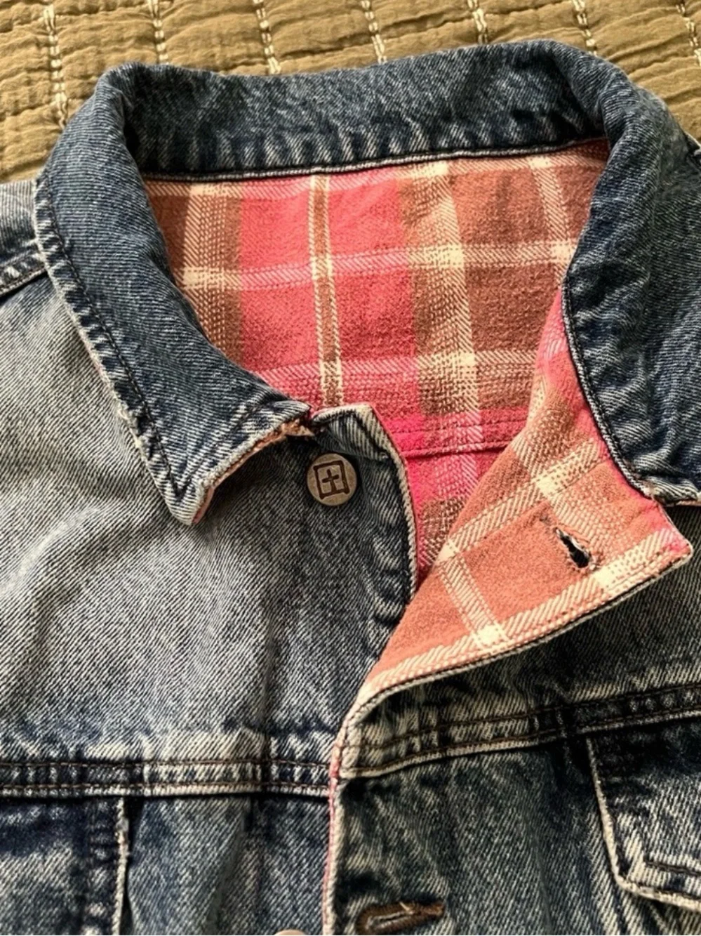 Ksubi Light Blue Denim Jacket with Black Brand Tag